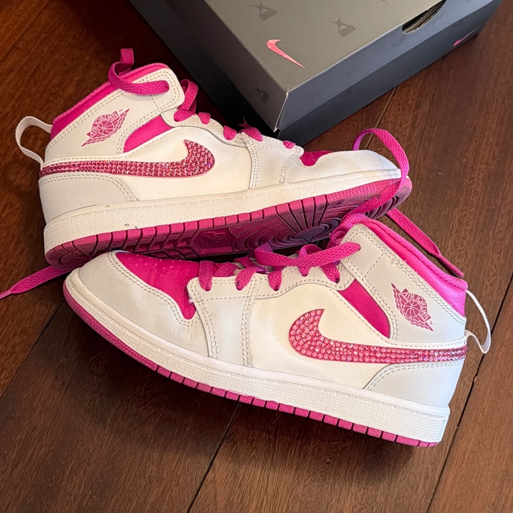 Bedazzled Air Jordan Nike Sneakers size 2
